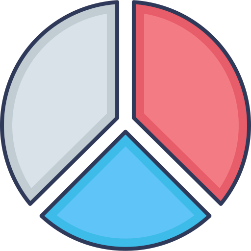 Pie graph icon