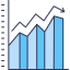Increasing bar graph Ikona 64x64