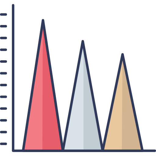 Line graph icon