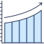 Bar graph icon 64x64