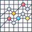 Line chart icon 64x64