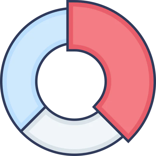 Pie graph icon