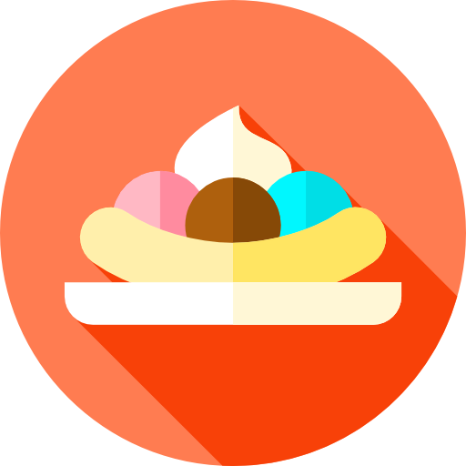 Banana split icon
