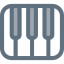 Piano keys icon 64x64