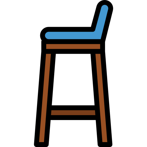 Bar stool icon
