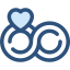 Wedding rings icon 64x64