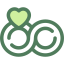 Wedding rings icon 64x64