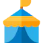 Цирковая палатка иконка 64x64