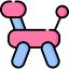Dog balloon icon 64x64