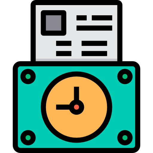 Clock in icon