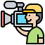 Camera operator icon 64x64
