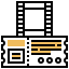 Cinema tickets icon 64x64