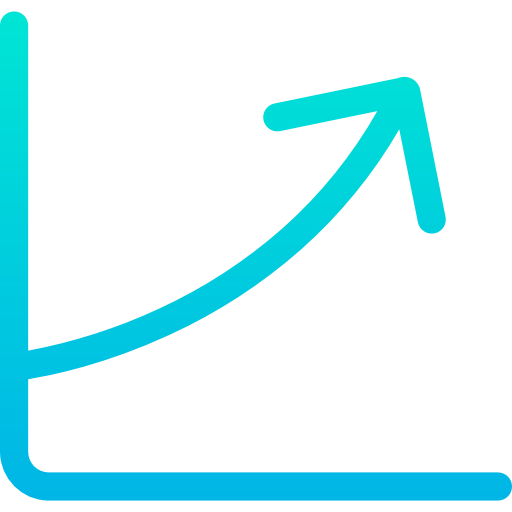Line chart icon