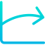 Line chart icon 64x64