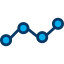 Line chart icon 64x64