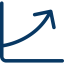 Line chart icon 64x64