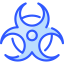 Biohazard sign icon 64x64