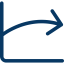 Line chart icon 64x64