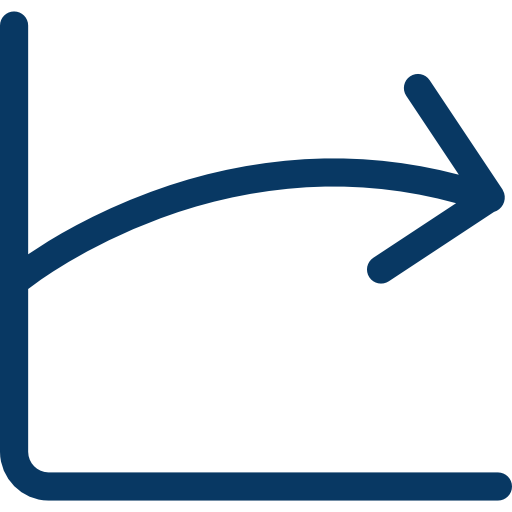 Line chart icon