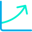 Line chart icon 64x64