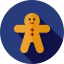 Gingerbread man icon 64x64
