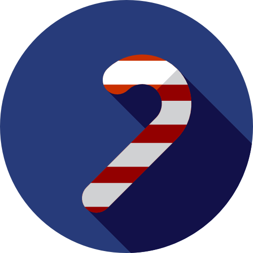 Candy cane icon