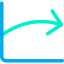 Line chart icon 64x64