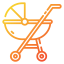 Baby stroller icon 64x64