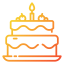 Birthday cake icon 64x64