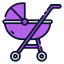 Baby stroller icon 64x64