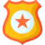 Police badge icon 64x64