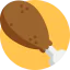 Chicken leg icon 64x64