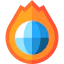 Global warming icon 64x64