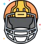 Football helmet icon 64x64