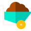 Wheelbarrow icon 64x64