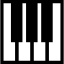 Piano keys part icon 64x64