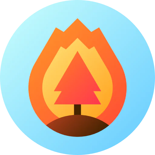 Forest fire icon