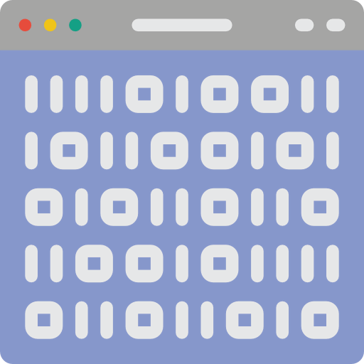 Binary code icon