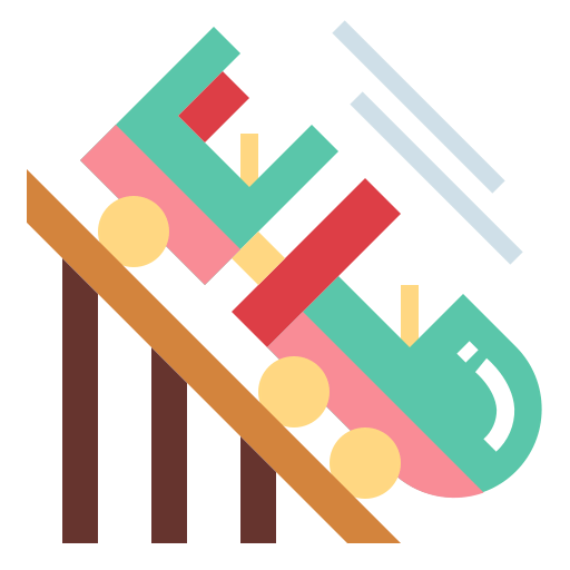 Roller coaster icon