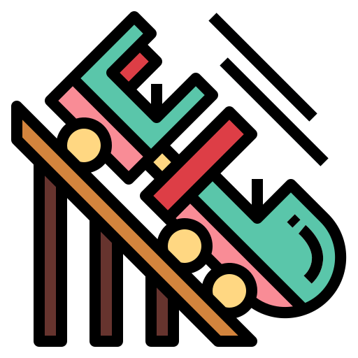 Roller coaster icon