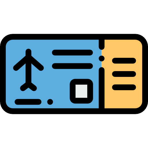 Plane ticket icon