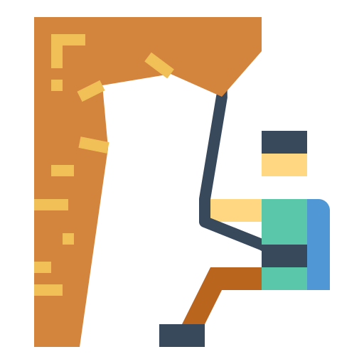 Abseiling icon