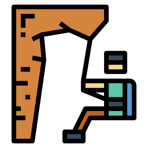 Abseiling icon