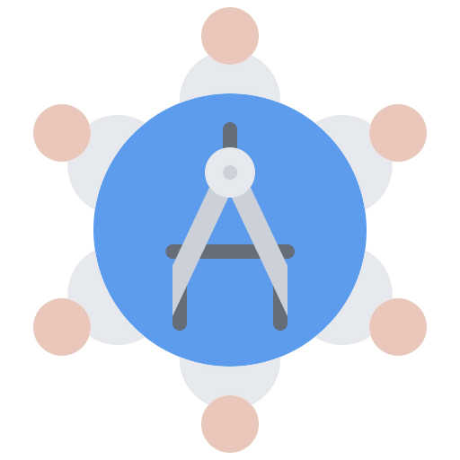 Drawing compass icon