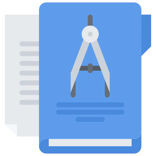 Drawing compass icon