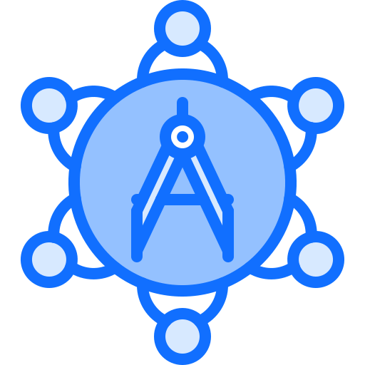 Drawing compass icon