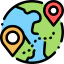 Earth globe icon 64x64