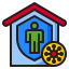 Working at home icon 64x64