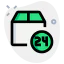 24 hour clock アイコン 64x64