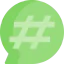 Hashtag Symbol 64x64